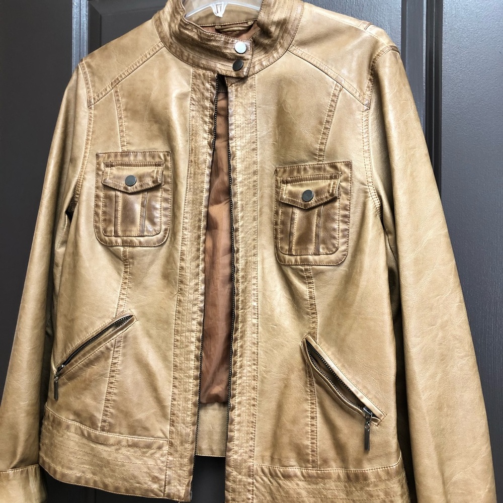 Sophie Max Faux Leather Jacket